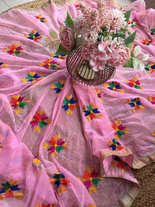 Phulkari chiffon dupatta