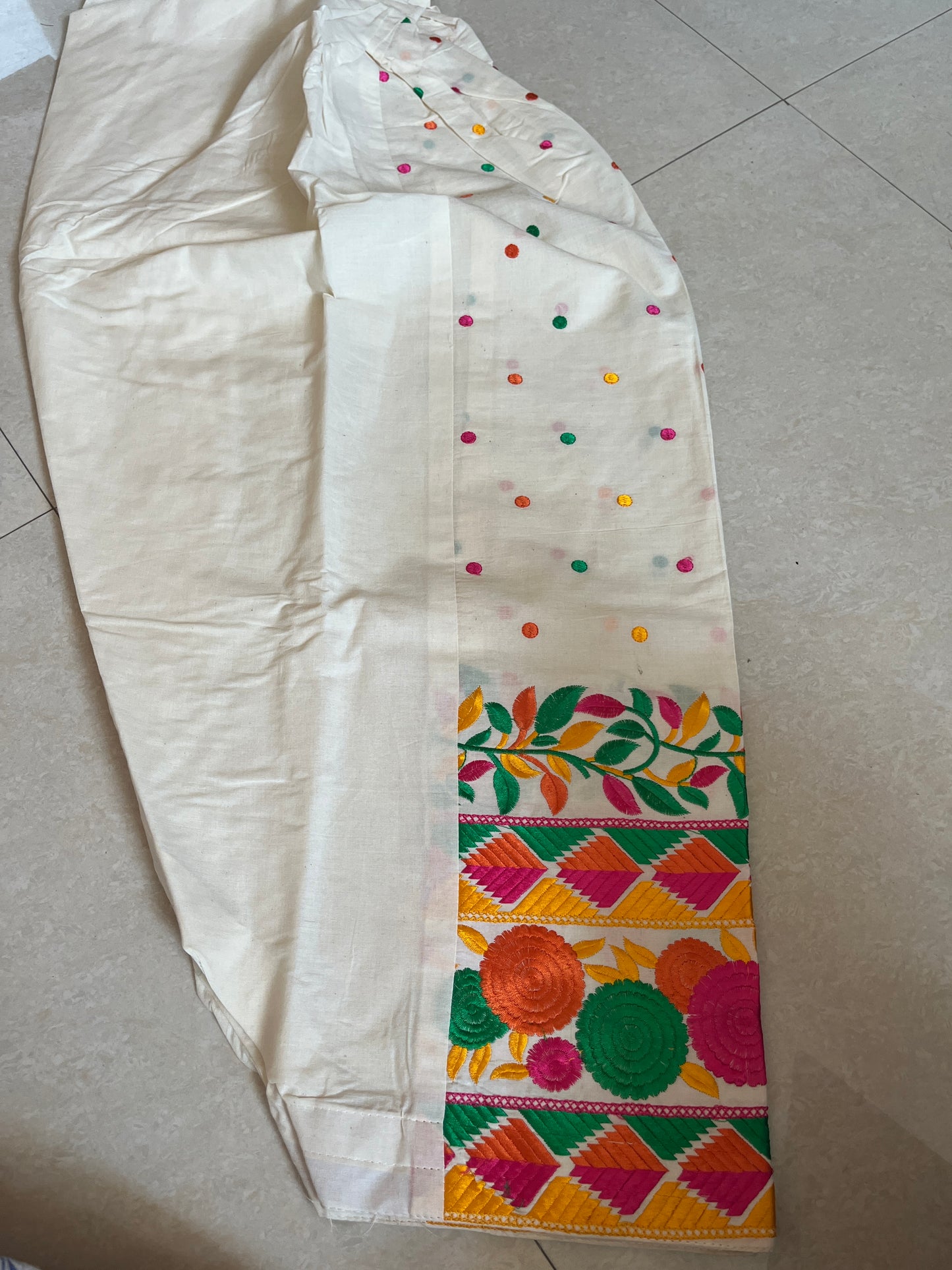 Machine Work Embroidered Phulkari Salwars