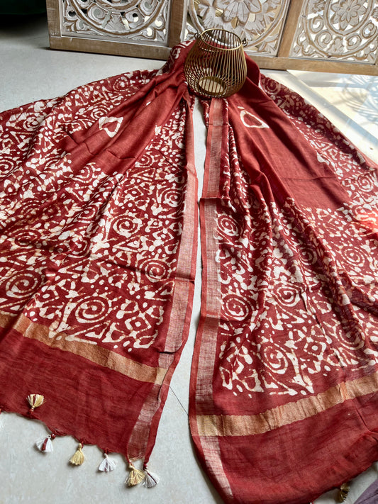 Block Print Dupatta