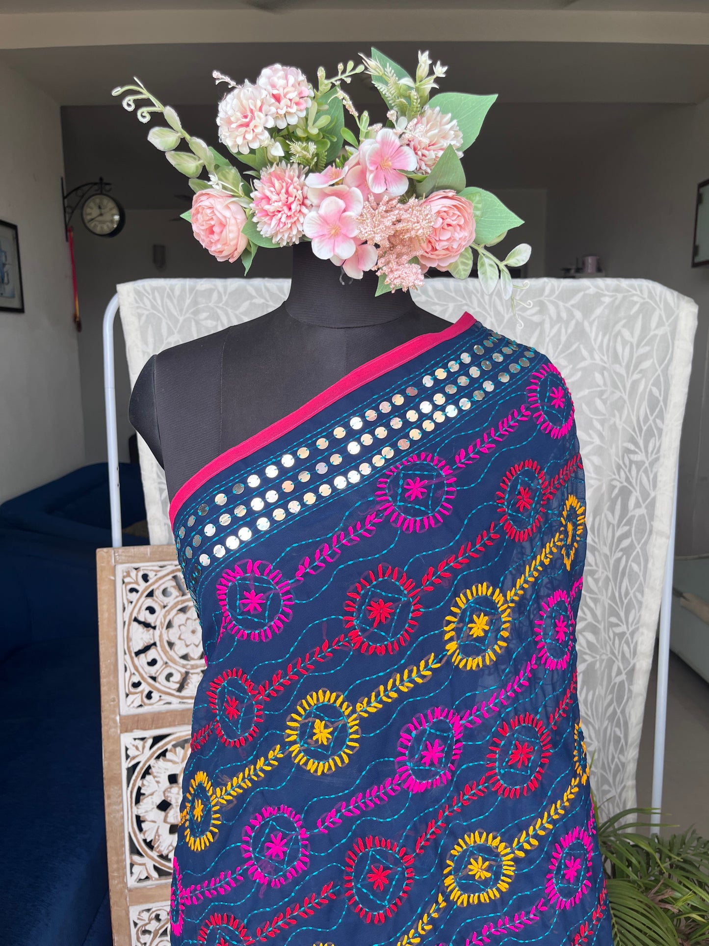 Georgette Handwork Phulkari Dupatta