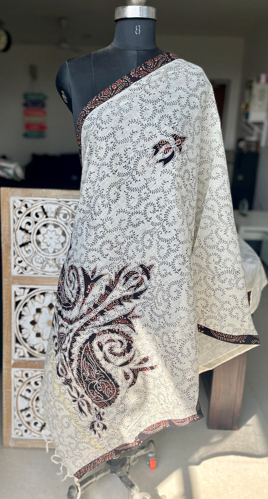 Applique Work cotton dupatta