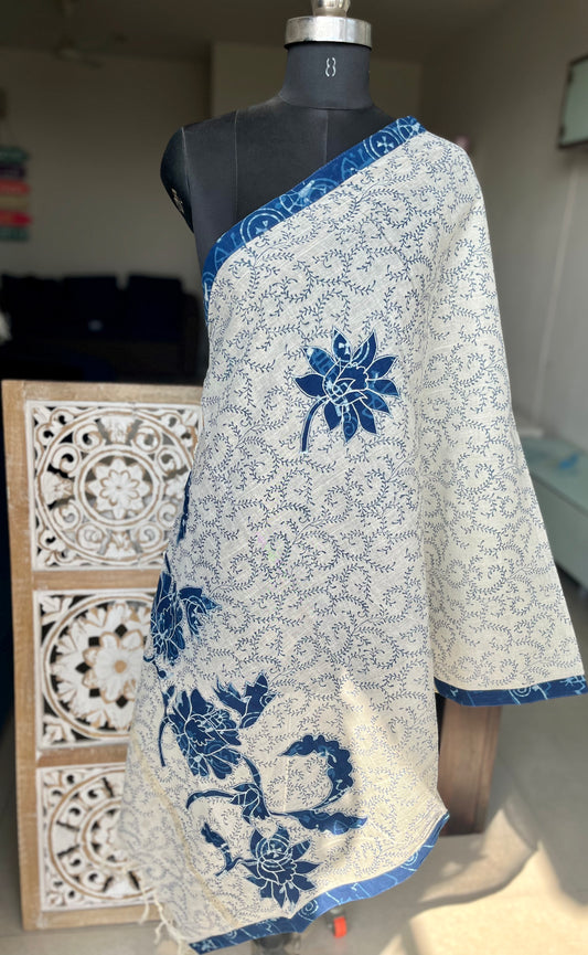 Applique Work cotton dupatta