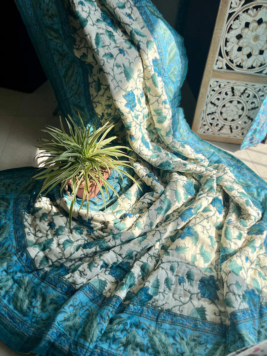 Mughal print AC comforter/ Light Rajai