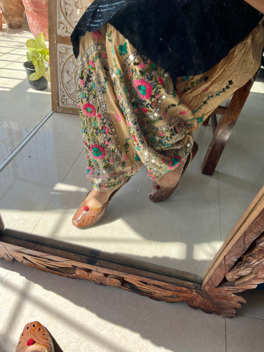 Phulkari Handwork salwars