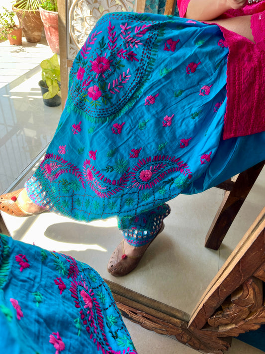 Phulkari Handwork salwars