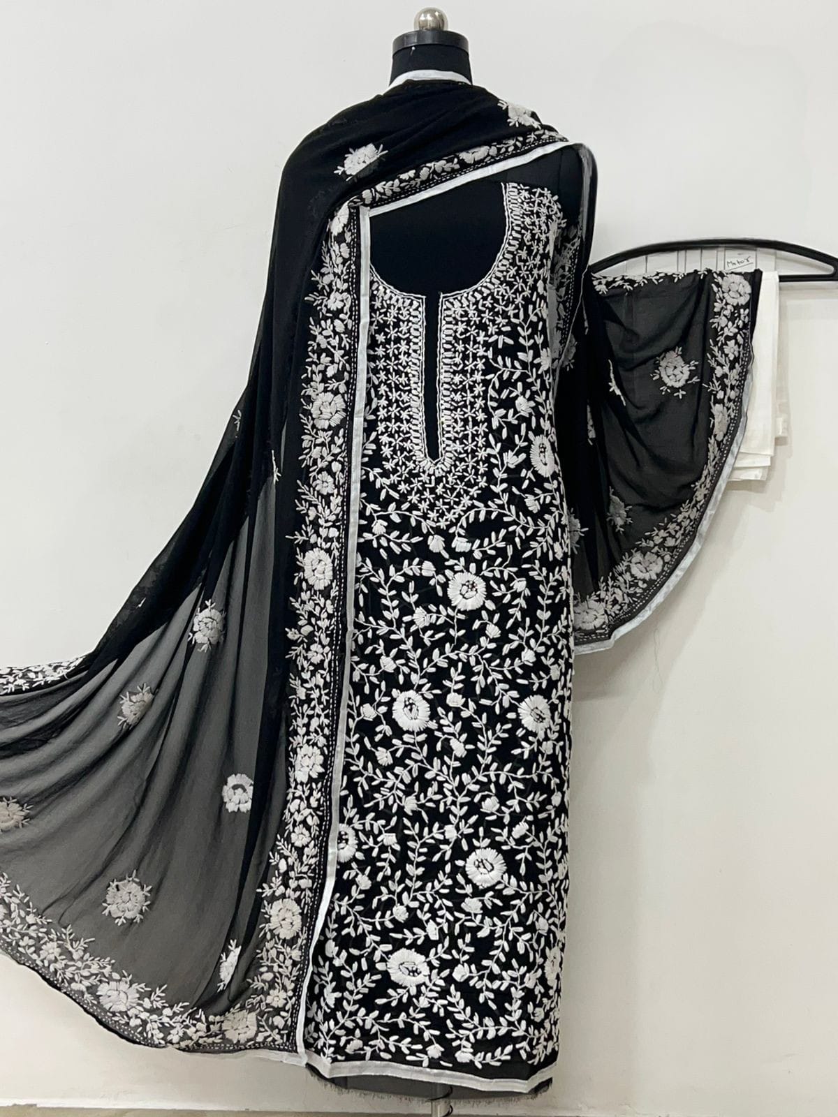 Georgette Handwork Embroidery Suit (Unstitched Dress Material)