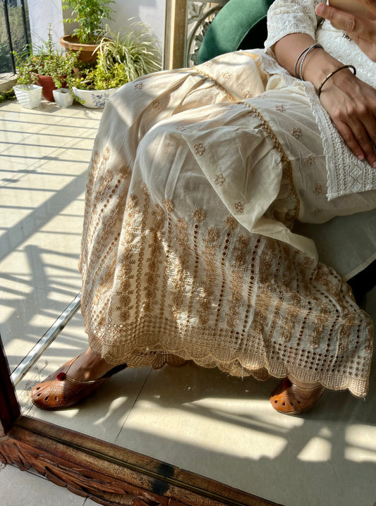 Heavy Zari Embroidered Garara