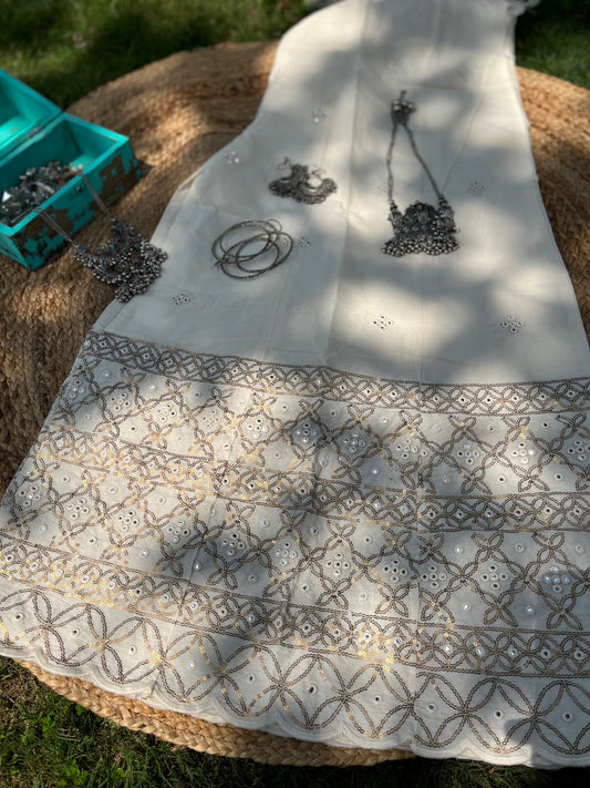 Heavy Embroidered Sharara