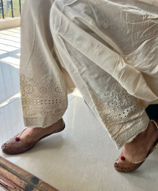 Chikankari Cutwork Embroidered Salwar