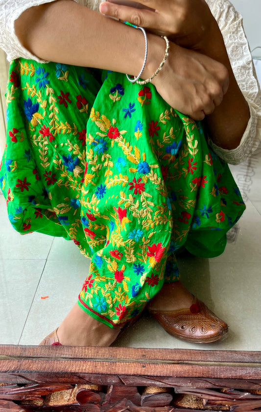 Phulkari Handwork salwars