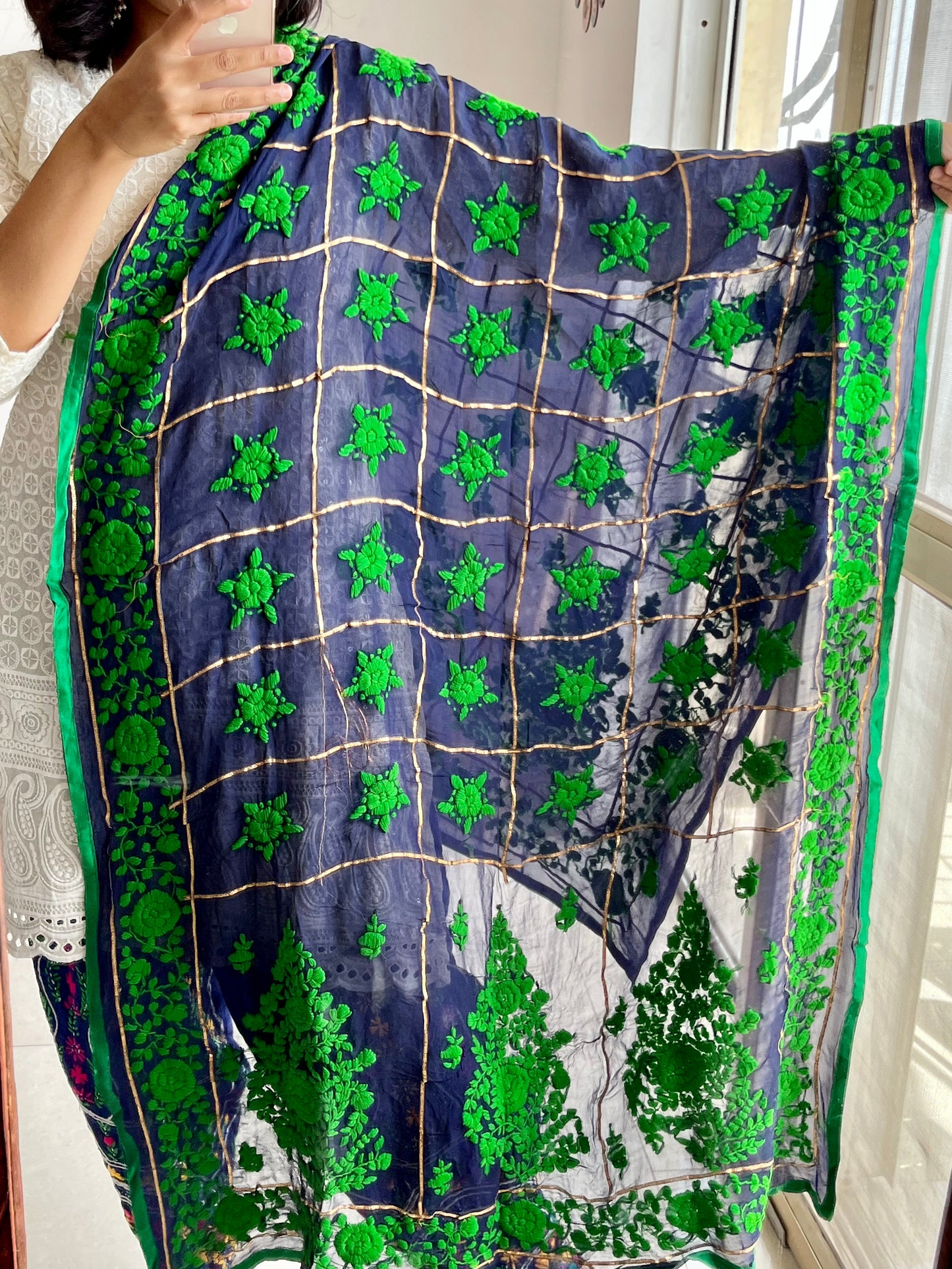 Georgette Phulkari Dupatta