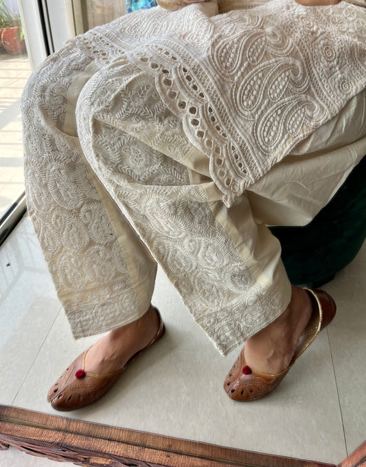 Sequins embroidered salwars