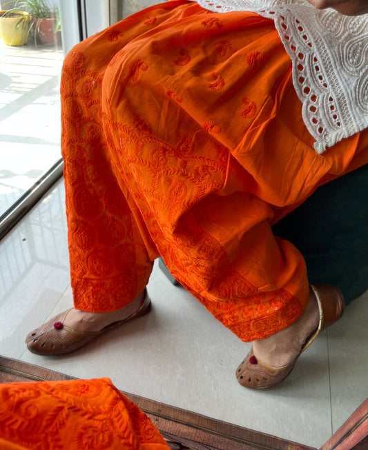 Sequins embroidered salwars