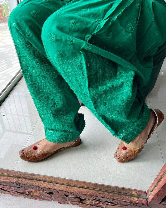 Sequins embroidered salwars