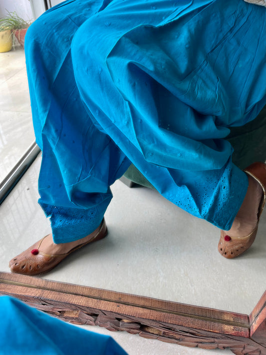 Cut-Work embroidered salwars