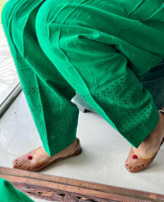 Cut-Work embroidered salwars