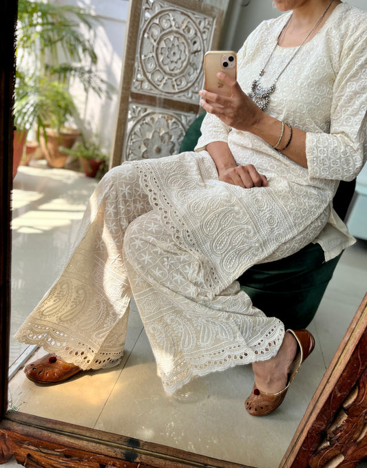 Embroidered flared Pants