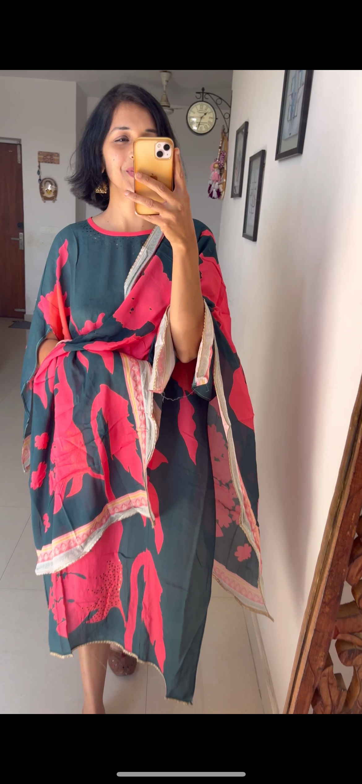 Muslin cotton semi Stitches suit