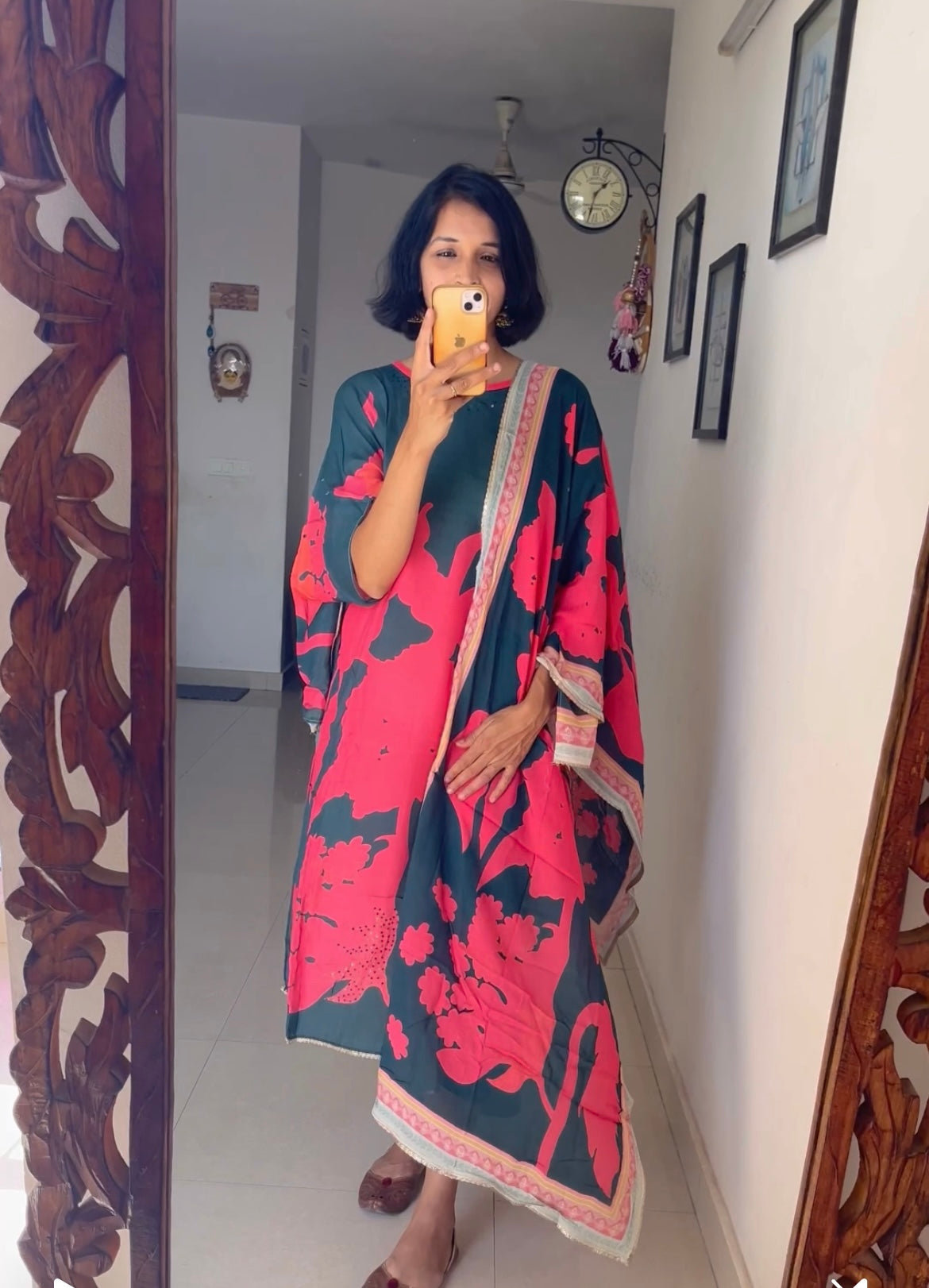 Muslin cotton semi Stitches suit