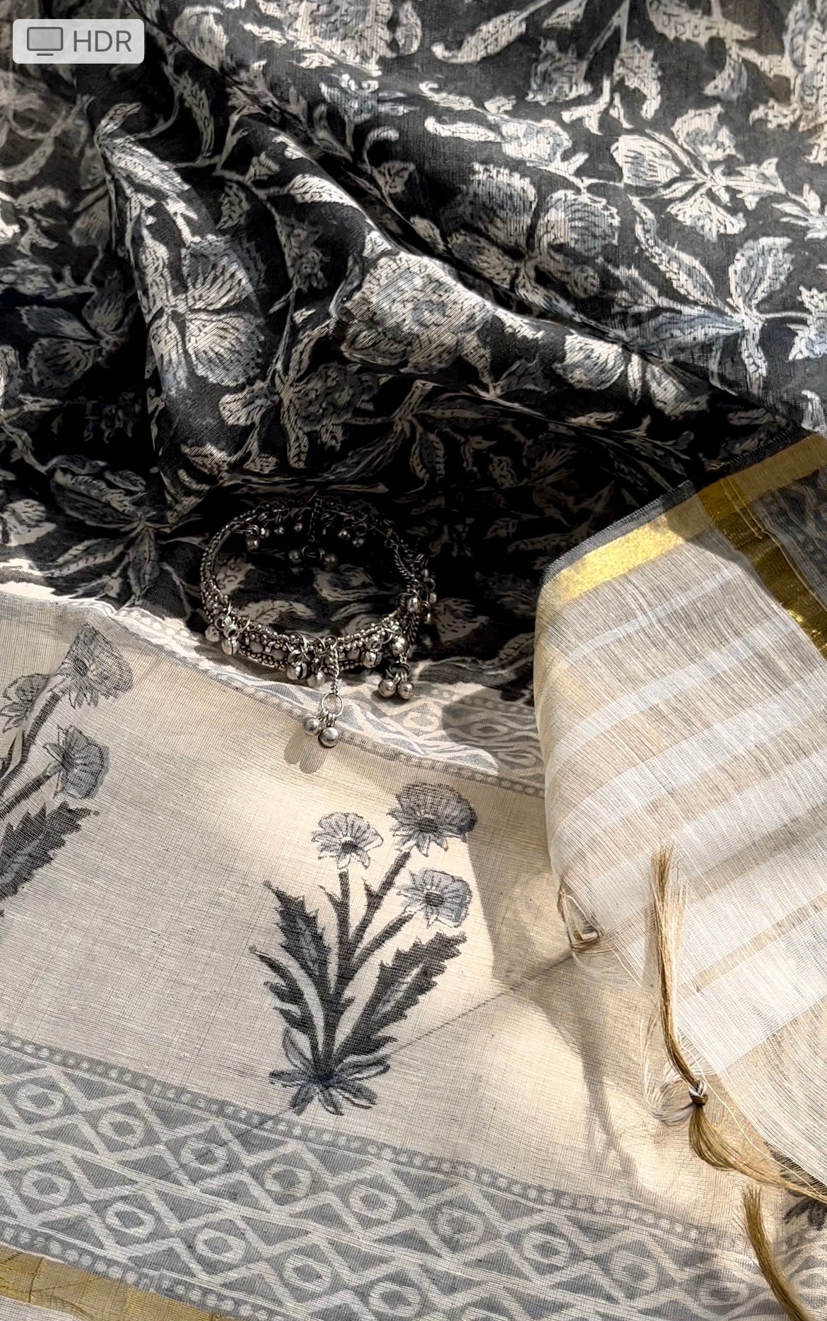 Block print Kota dupatta