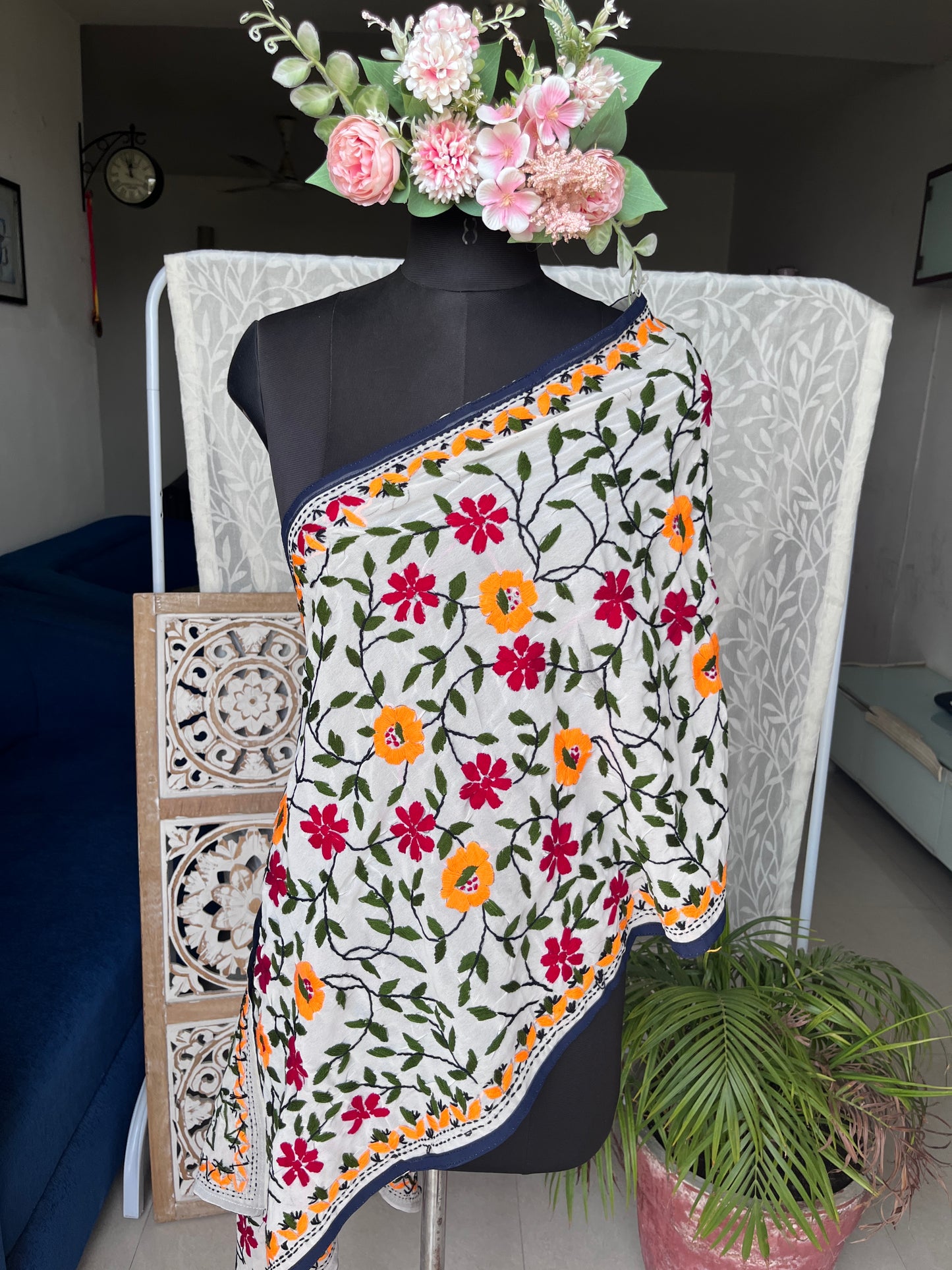 Georgette Phulkari Stoles