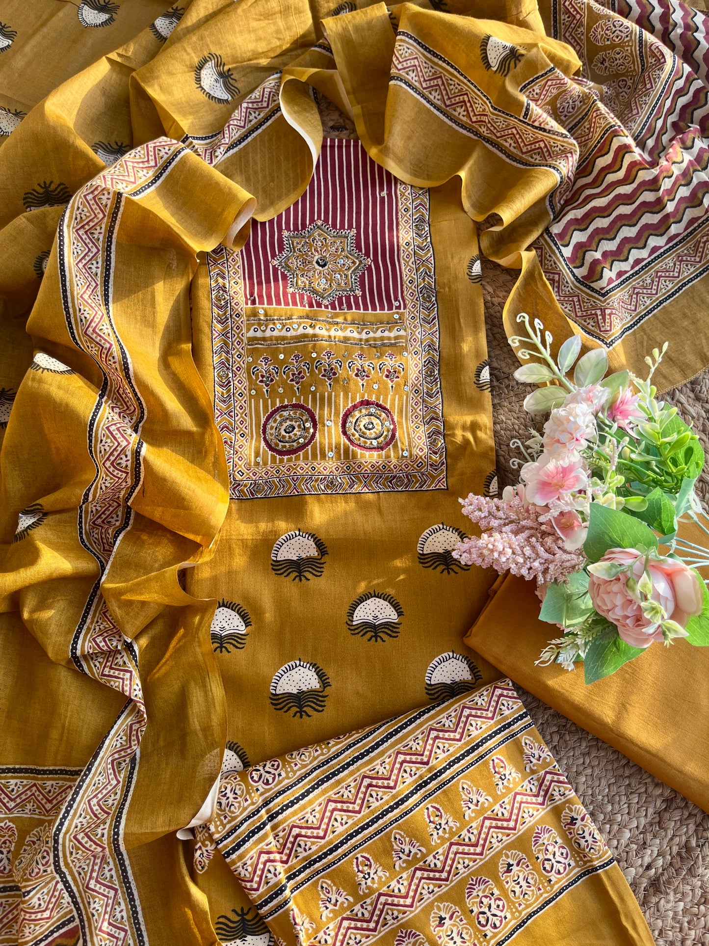Ajarakh suit sets