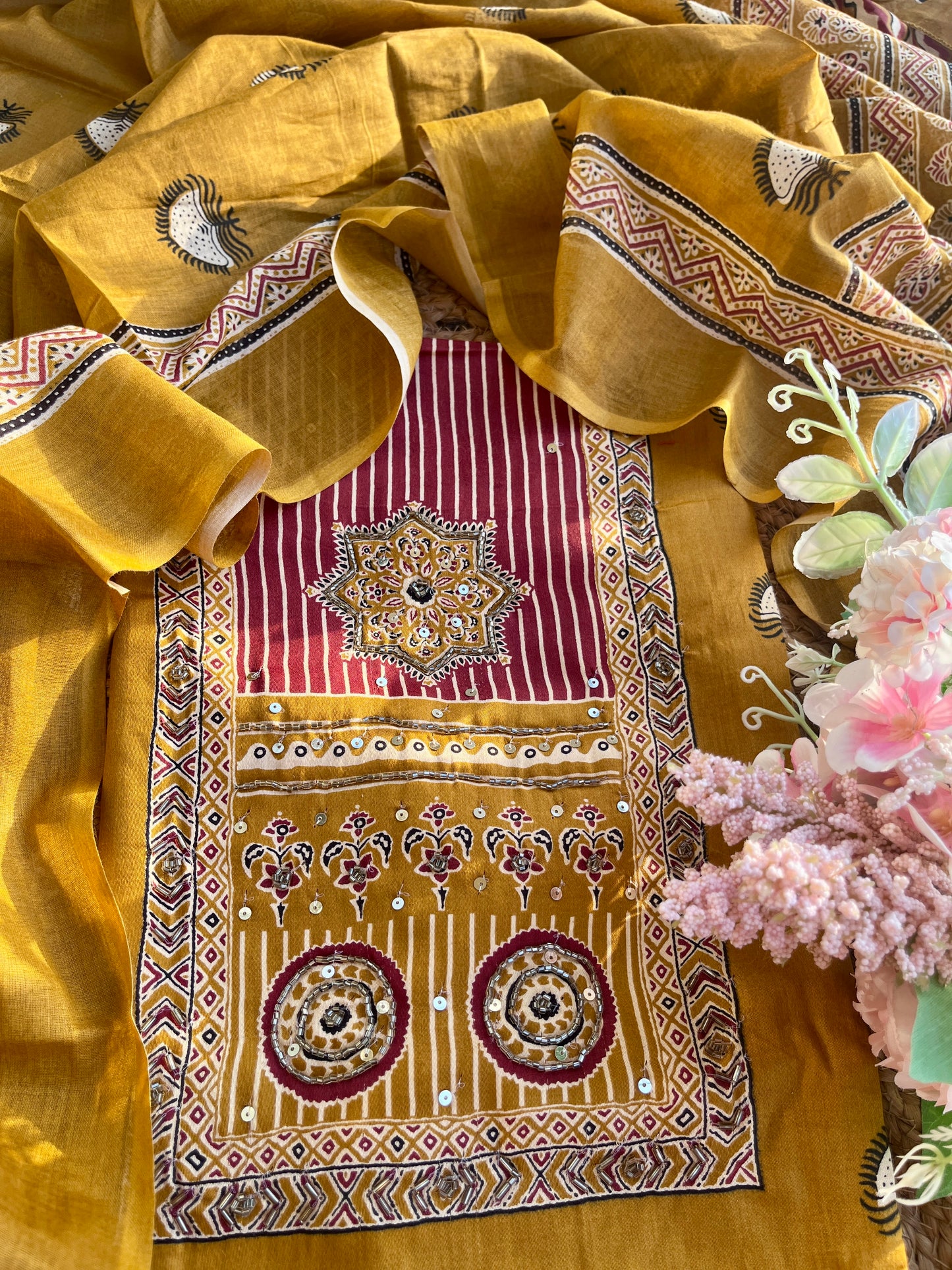 Ajarakh suit sets