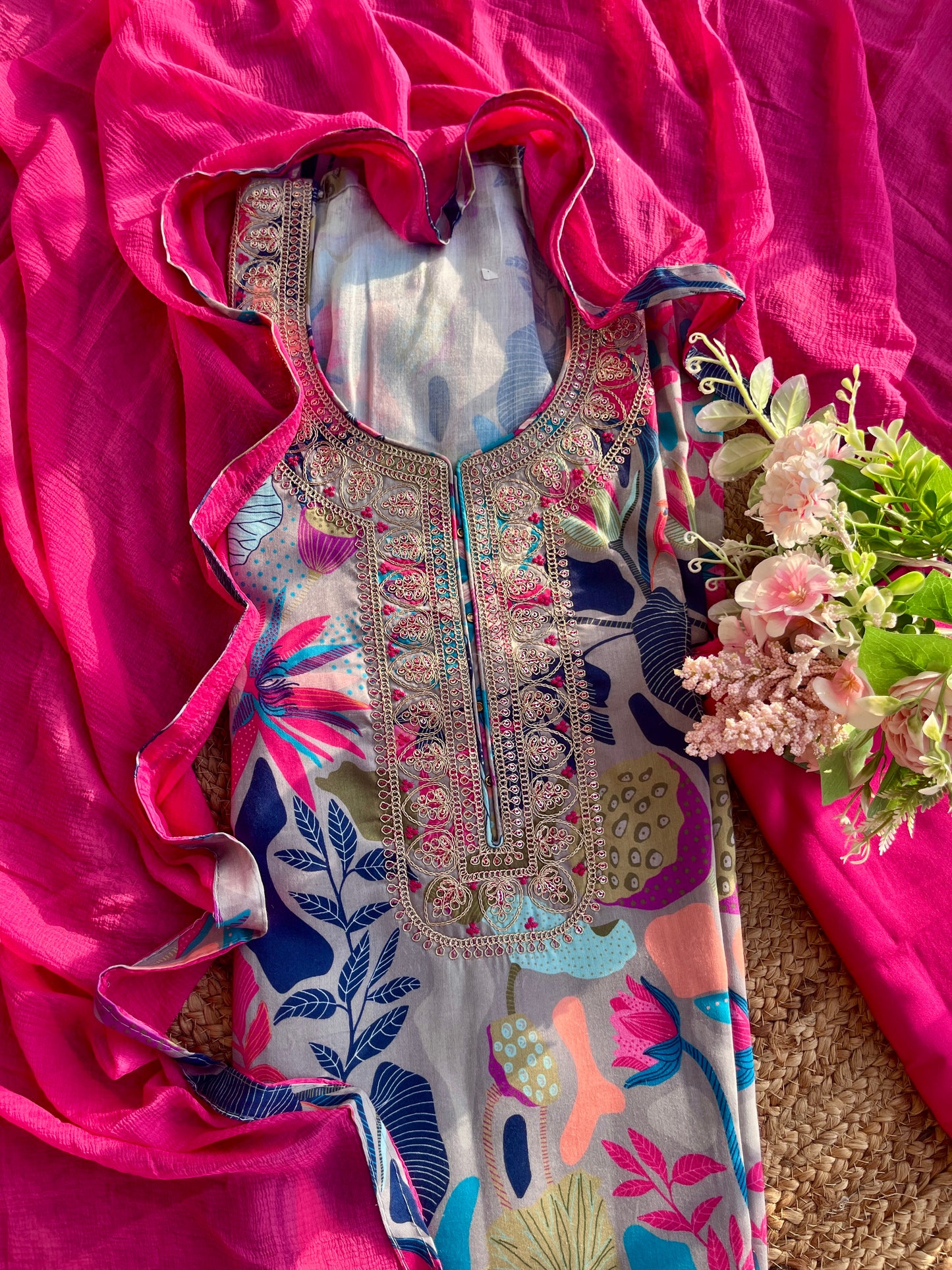 Cotton printed suit set