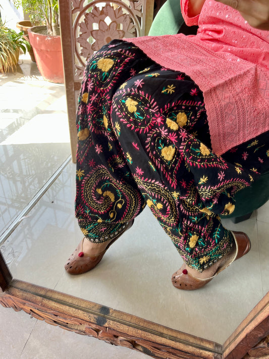 Phulkari Handwork salwars