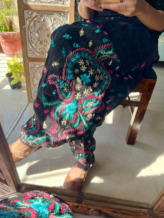 Phulkari Handwork salwars