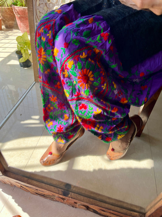 Phulkari Handwork salwars