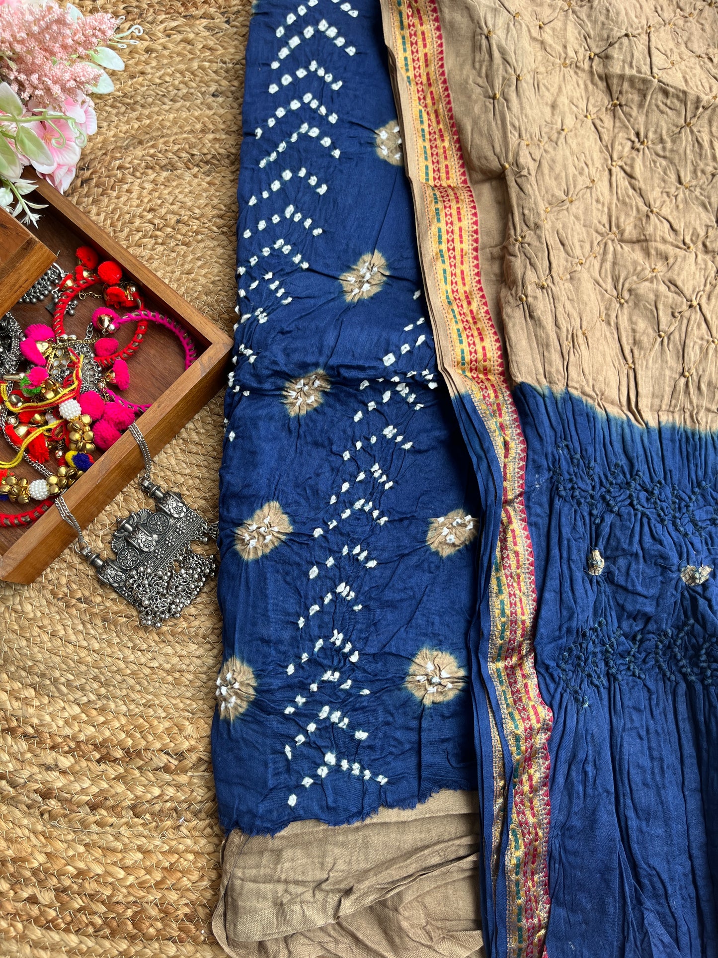 Handmade bandhani Suit sets