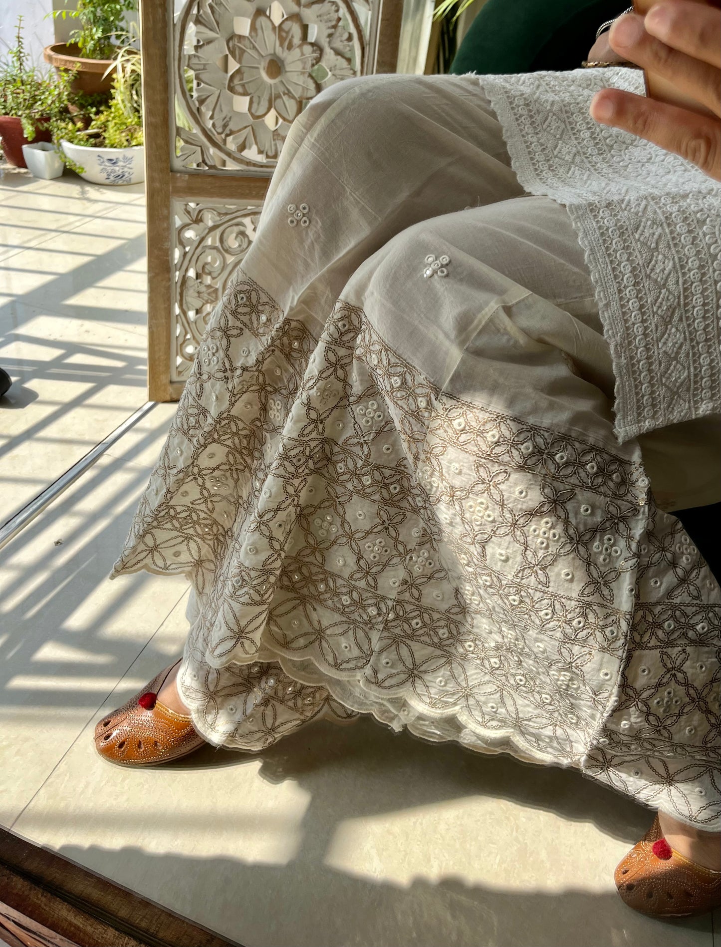 Heavy Embroidered Sharara